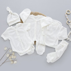 Набір 5в1 Молочний Жакард (Трансфер) 56 (0-3міс)