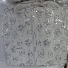 Коконпелюшка на змійці Котики Рожевий (Футер - з начосом) 56 (0-1міс)