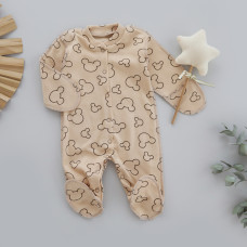 Чоловічок Міккі Бежевий (Інтерлок) 56 (0-1міс)