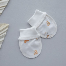 Царапки Ведмедик сердечка (Футер - з начосом) 56 (0-3міс)