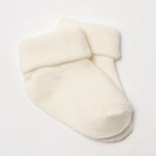 Шкарпетки з підворотом Молочний 56 (0-3міс)