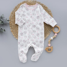 Чоловічок Котики Рожевий (Інтерлок) 62 (3-6міс)