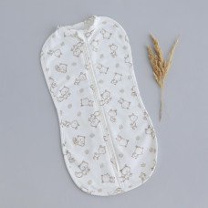 Коконпелюшка на змійці Лисята (Футер - з начосом) 56 (0-1міс)