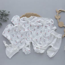 Комплект 5в1 Кохаю вузлик (Інтерлок) 56 (0-3міс)