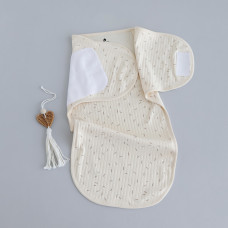 Коконпелюшка на липучці Рисочка на екрю (Рубчик) 56-62