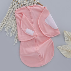 Коконпелюшка на змійці та липучці Рожевий (Рубчик) 68-74