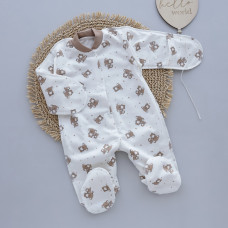 Чоловічок Коали Бежевий (Футер - з начосом) 56 (0-3міс)