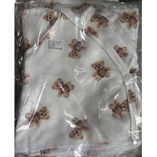 Набір 3в1: Льоля, повзунки та шапочка Ведмедик плюшевий Бежевий (Футер - з начосом) 56 (0-1міс)