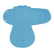 Коконпелюшка на змійці та липучці Синій (Рубчик) 56-62
