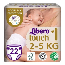 Підгузники Libero Touch 1, 2-5 кг 22 шт.
