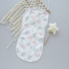 Коконпелюшка на змійці Сердечка великі (Рубчик) 56 (0-1міс)