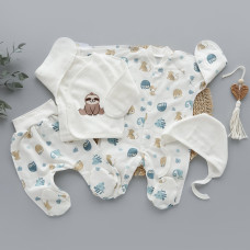 Комплект 4в1 Лінивці (Футер - з начосом) 56 (0-3міс)
