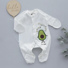 Чоловічок Авокадо Молочний (Інтерлок) 50 (newborn)