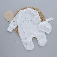 Чоловічок та шапочка My baby (Футер - з начосом) 62 (3-6міс)