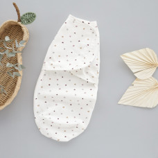 Коконпелюшка на липучці Сердечка дрібні Фіолетовий (Футер - з начосом) 56 (0-1міс)