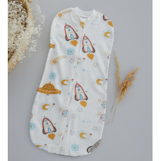 Коконпелюшка на змійці Космос Молочний (Інтерлок) 68-74