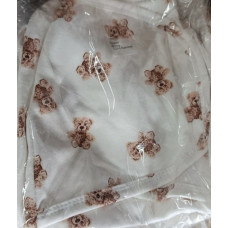 Коконпелюшка на липучці Ведмедик плюшевий Бежевий (Футер - з начосом) 56 (0-1міс)