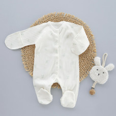 Чоловічок Гілочки Молочний (Рубчик) 56 (0-3міс)