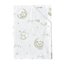 Непромокаюча пелюшка Ведмедики Місяць Сірий 50/70