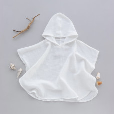 Пончо мусліновий Молочний 74-86 (9-18міс)
