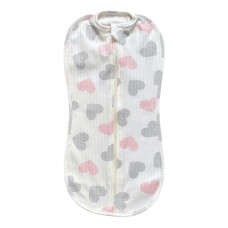 Коконпелюшка на змійці Сердечка (Рубчик) 56 (0-1міс)