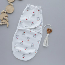 Коконпелюшка на липучці Кохаю маму тато (Інтерлок) 56 (0-1міс)