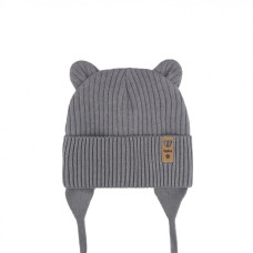 Шапка Денді Сірий (осінь) 38-40 (0-3міс)