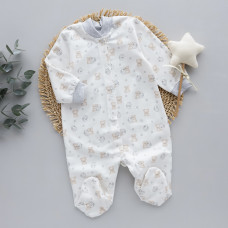Чоловічок Ведмедик зайчик (Футер - з начосом) 62 (3-6міс)