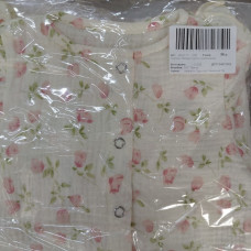 Мусліновий Чоловічок Метелик та шапочка Квіти Тюльпани 56 (0-1міс)