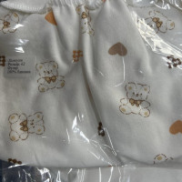 Повзунки Ведмедики Сердечка (Футер - з начосом) 62 (1-3міс)