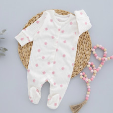 Чоловічок Квіточки (Рубчик) 68 (6-9міс)