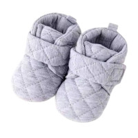 Пінетки на липучці Сірий 6-12міс