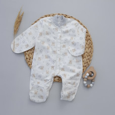 Чоловічок Ведмедик зайчик (Футер - з начосом) 56 (0-3міс)