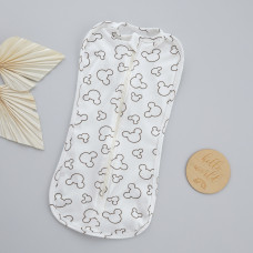 Коконпелюшка на змійці Міккі Молочний (Інтерлок) 56 (0-1міс)