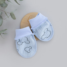 Царапки Міккі Блакитний (Рубчик) 56 (0-3міс)