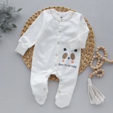 Чоловічок Мордочки Молочний (Футер - з начосом) 62 (3-6міс)