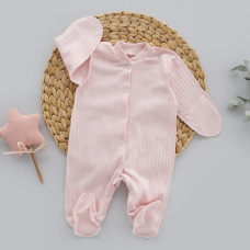 Чоловічок Рожевий (Рубчик) 62 (1-3міс)