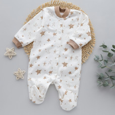 Чоловічок Зірки Кавовий (Футер - з начосом) 62 (3-6міс)