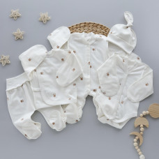 Комплект 5в1 Лапки (Футер - з начосом) 56 (0-3міс)