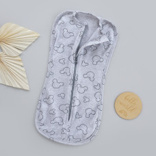 Коконпелюшка на змійці Міккі Сірий (Інтерлок) 56 (0-1міс)