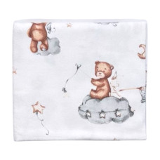 Пелюшка фланелева/ байкова (Туреччина) Ведмедик з кульками 90/80