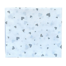 Бавовняна пелюшка Сердечка Сірі 90/80