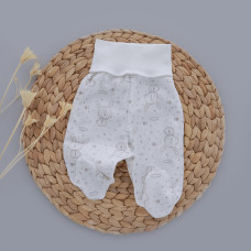 Повзунки Зайчики Сірий (Рубчик) 50 (newborn)