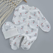 Чоловічок з шапочкою Кохаю (Рубчик) 56 (0-3міс)