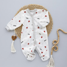 Чоловічок Сердечка Червоний-Сірий (Рубчик) 62 (3-6міс)