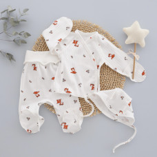 Набір 3в1: Льоля, повзунки та шапочка на зав’язках Бембі (Рубчик) 62 (1-3міс)