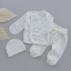 Набір 3в1: Льоля, повзунки та шапочка Сонечко (Інтерлок/ Рубчик) 56 (0-3міс)