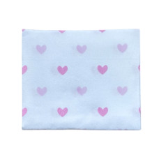 Пелюшка фланелева/байкова (Туреччина) Сердечка Рожевий 90/80