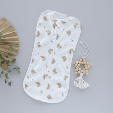 Коконпелюшка на змійці Коала Рожевий (Рубчик) 56 (0-3міс)