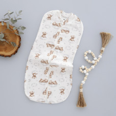 Коконпелюшка на змійці Ведмедик на хмаринці (Рубчик) 56-62 (0-3міс)